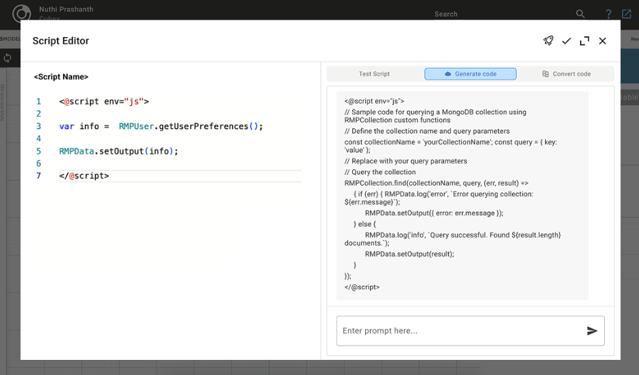 Intelligent Code Generator