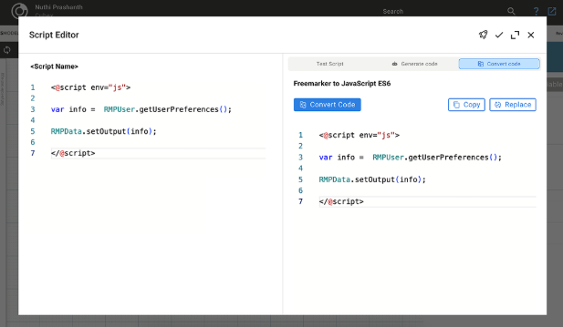 Freemarker to JavaScript Code Transformer